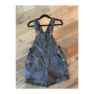 Black Short Overalls